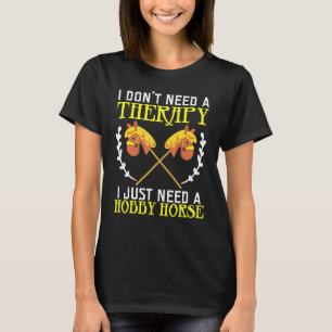 Camiseta Crianças Hobby Horse Girl Hobby Horsing Horsing