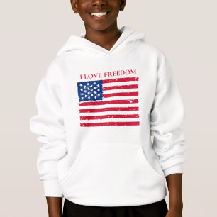 Camiseta Crianças, Hoodie Patriótico