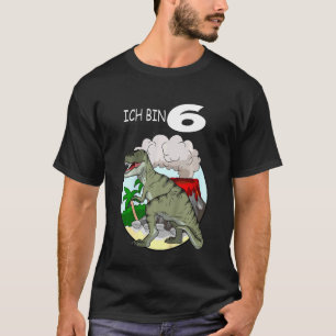 Camiseta Crianças Ich Caixa 6 Jahre Junge Mädchen Geburtsta