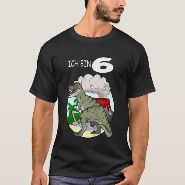 Camiseta Crianças Ich Caixa 6 Jahre Junge Mädchen Geburtsta (Frente)