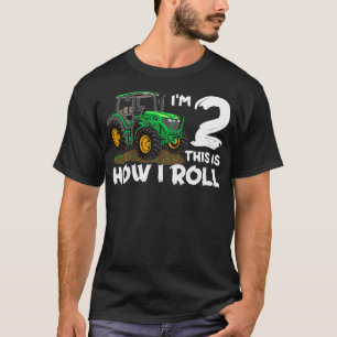 Camiseta Crianças Im 2 É Assim Que Eu Rolo O Trator 2 Anos