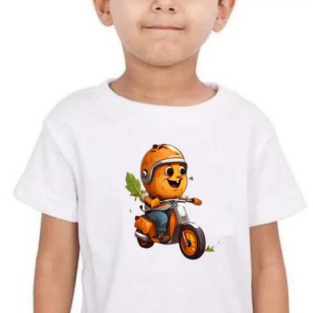 Camiseta Crianças Impressão modernas de moto (Criador carregado)