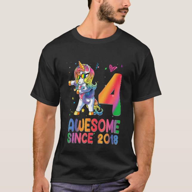 Camiseta Crianças Impressionantes desde 2018 Flexibindo Uni (Frente)