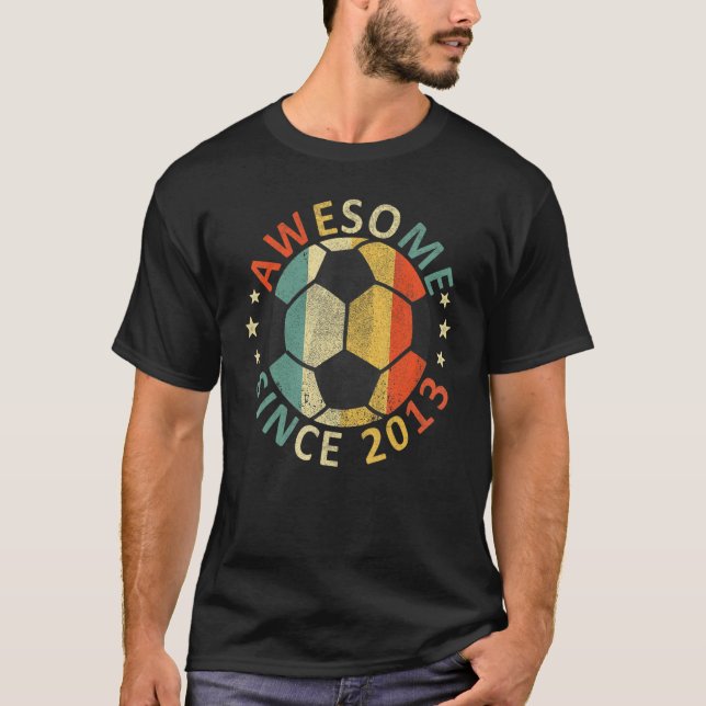 Camiseta Crianças Incríveis Desde 2013 9º Aniversário do Fu (Frente)