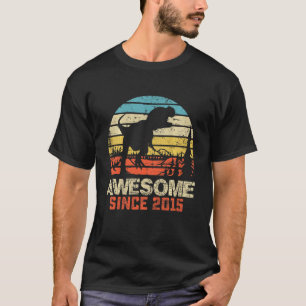Camiseta Crianças Incríveis Desde 2015 Dinossauro De 7 Anos