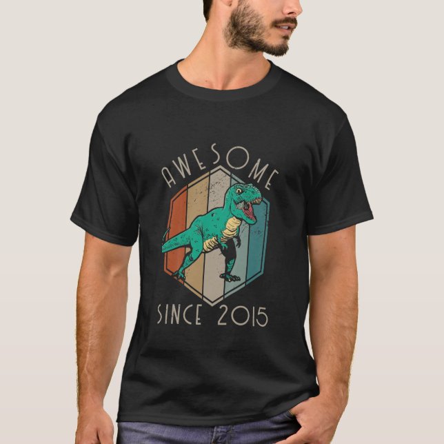 Camiseta Crianças Incríveis Desde 2015, Dons Dino 7 (Frente)