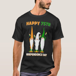 Camiseta Crianças Índia 75º Dia da Independência 15 de agos