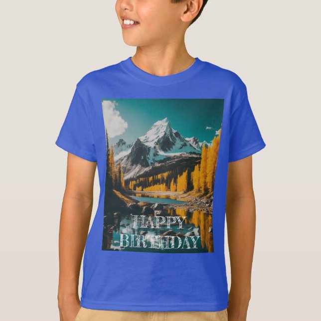 Camiseta Crianças Inspiradas Na Natureza" (Frente)