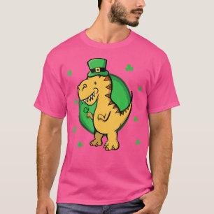 Camiseta Crianças Irlandesas Adultos Dinossauro Engraçado S