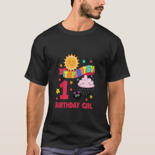 Camiseta Crianças Itsy Uma Menina Bela De 1 Bela De Anivers