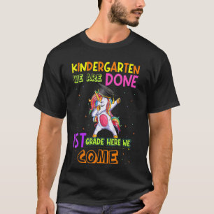Camiseta Crianças Jardim de Infância Graduadas Dabbing Unic