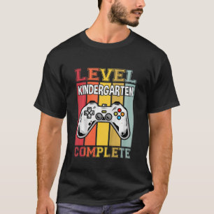 Camiseta Crianças jogam jogos escola nível escola primeiro
