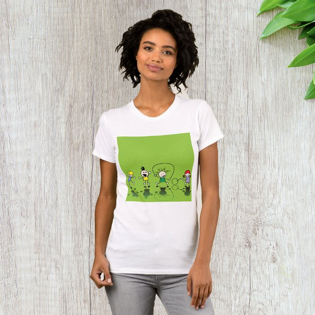 Camiseta Crianças Jogando Camisa-T (Criador carregado)