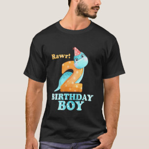 Camiseta Crianças Jovens 2 Anos T Rex Dinossauro Para Menin