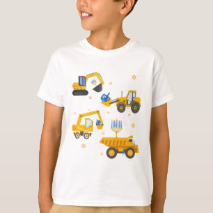 Camiseta Crianças Judias Hanukkah, Veículo de Construção de