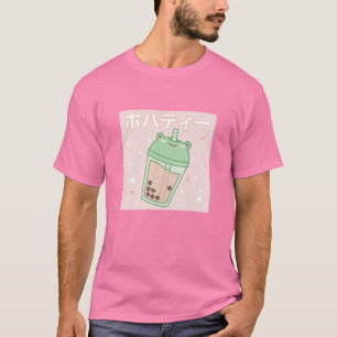 Camiseta Crianças Kawaii Aestética Cuta Boba Bubble milk Te