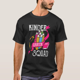Camiseta Crianças Kinder Garten Abc Squad De Volta À Escola