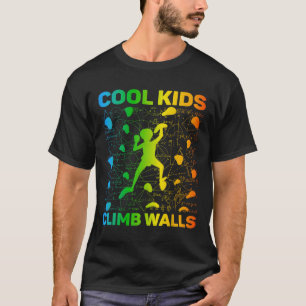 Camiseta Crianças Legais Escalam Paredes Esporte Extremo Es
