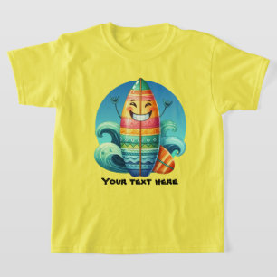 Camiseta Crianças legal conselho de surf único personalizáv