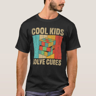 Camiseta Crianças Legal em Cubo Quebra-cabeça Competitivo R
