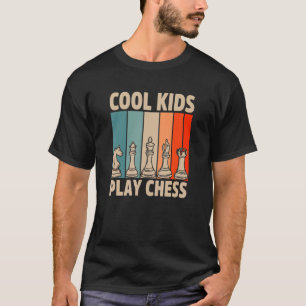 Camiseta Crianças legal jogam xadrez do xadrez