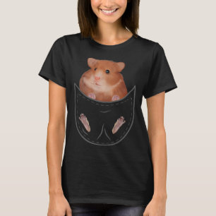 Camiseta Crianças legal Roupas De Hamster Foguetes De Anima