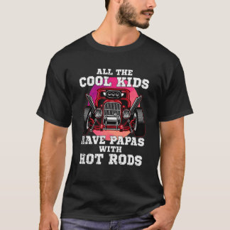 Camiseta Crianças legal têm Papas Hot Rods Vintage Hotrod P