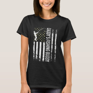 Camiseta Crianças Legal Usa Pai Patriótico Pescado Youdy