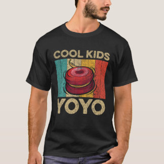 Camiseta Crianças legal Yoyo Funny Vintage Yoyo Amam Crianç
