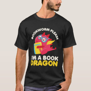 Camiseta Crianças Leitoras Do Livro Do Dragão