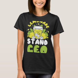 Camiseta Crianças Lemon Juice Lemade Stand Crianças Lemonad