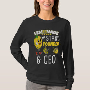 Camiseta Crianças Lemonade Stand Founder & Ceo Lemonade Bos