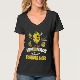 Camiseta Crianças Lemonade Stand Founder & Ceo Lemonade Bos