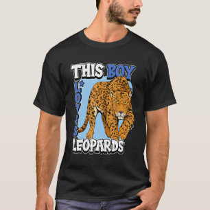 Camiseta Crianças Leopardo Citam Wildcat Este Menino Adora 