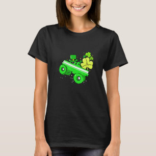 Camiseta Crianças Leprechaun Monster Truck Shamrock Rua Pat