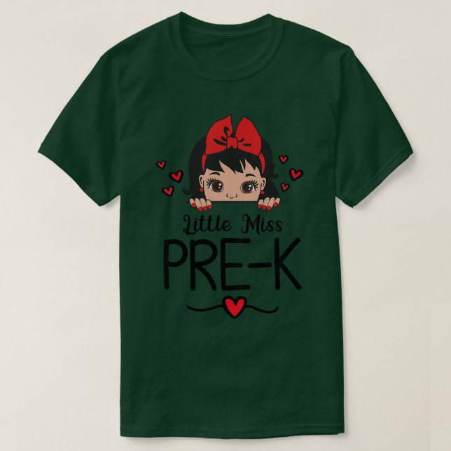 Camiseta Crianças Lil Miss PréK  (Frente do Design)