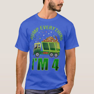 Camiseta Crianças Lixiviam Deitar tudo que tenho 4 Lixo T