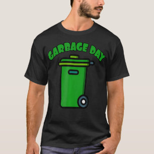 Camiseta Crianças Lixo Podem & Lixo Dia e Caixa de Lixo