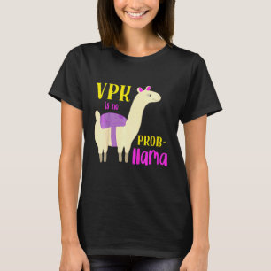 Camiseta Crianças Llama Fofo Sem Probllama VPK Pré Kinder i