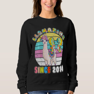 Camiseta Crianças Llama Garota De 12 Anos De Nascimento Em