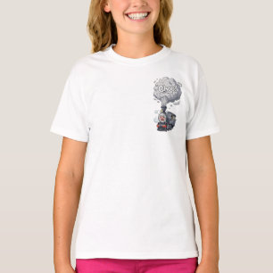 Camiseta Crianças Loucas e Mal-Humoradas da Máquina a Vapor