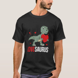 Camiseta Crianças Lovesaurus Heart Son Dinosaur Toddler Boy