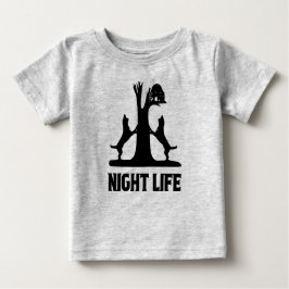 Camiseta Crianças Luas Caçando a Vida Noturna