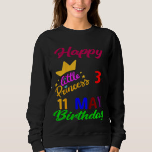 Camiseta Crianças Maiam Meninas Aniversário 11 de maio 3