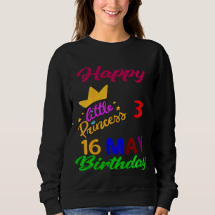 Camiseta Crianças Maiam Meninas Aniversário 16 de maio 3