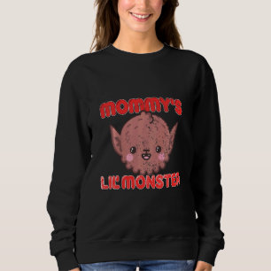 Camiseta Crianças Mamães Lil Monstro Lobisomem Fora do Carn