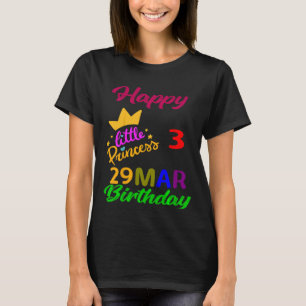 Camiseta Crianças Marcham Meninas Aniversário 29 de março