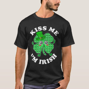 Camiseta Crianças me beijam Eu sou Pop de Shamrock irland