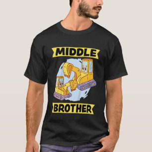 Camiseta Crianças Mediano Irmão 2023 Digger Excavator Dredg
