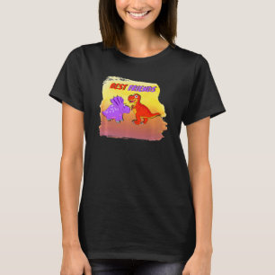 Camiseta Crianças Melhores Amigos Para Dinossauros Meninos